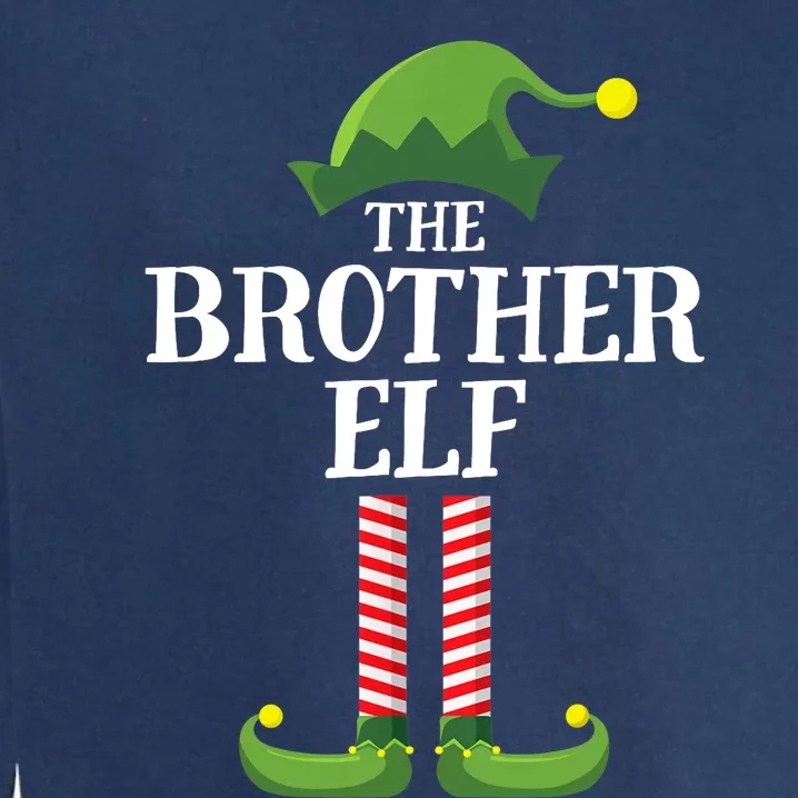 Brother Elf Matching Family Group Christmas Party Garment-Dyed Sweatshirt