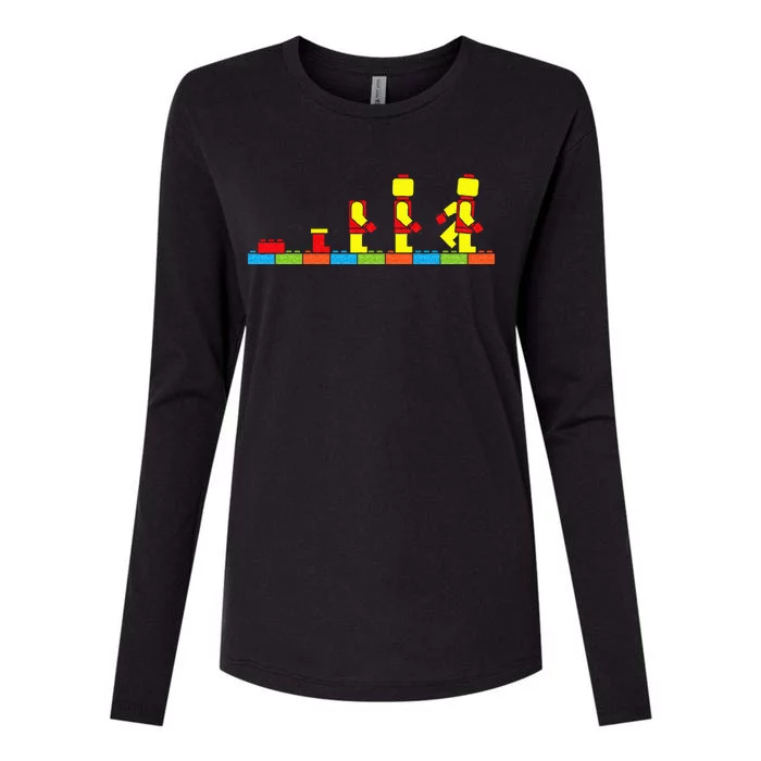 Bricks Evolution Master Builder Building Blocks Womens Cotton Relaxed Long Sleeve T-Shirt