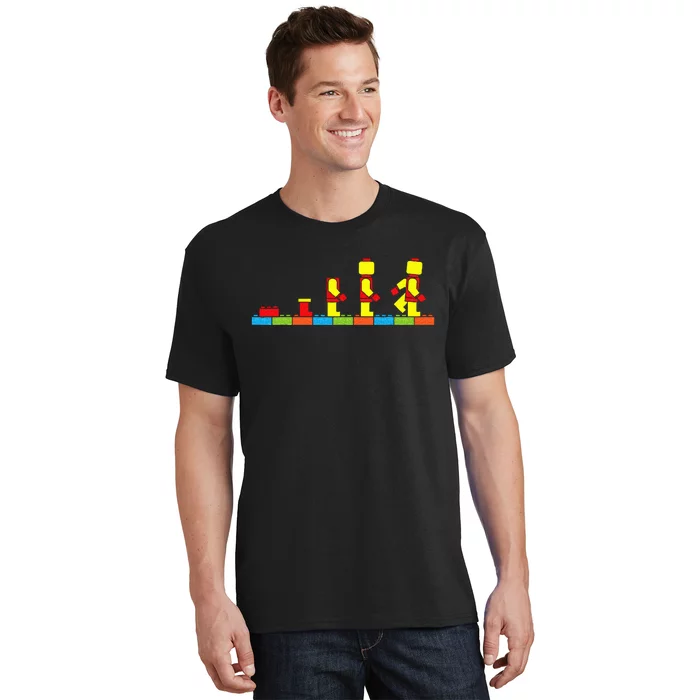 Bricks Evolution Master Builder Building Blocks T-Shirt