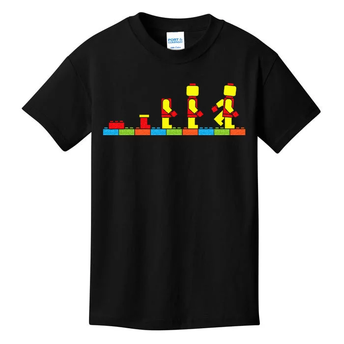 Bricks Evolution Master Builder Building Blocks Kids T-Shirt