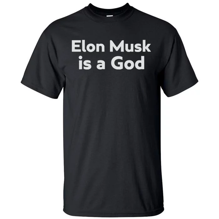 Biden Elon Musk Is A God Tall T-Shirt