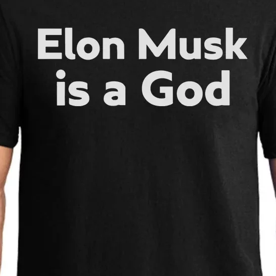 Biden Elon Musk Is A God Pajama Set