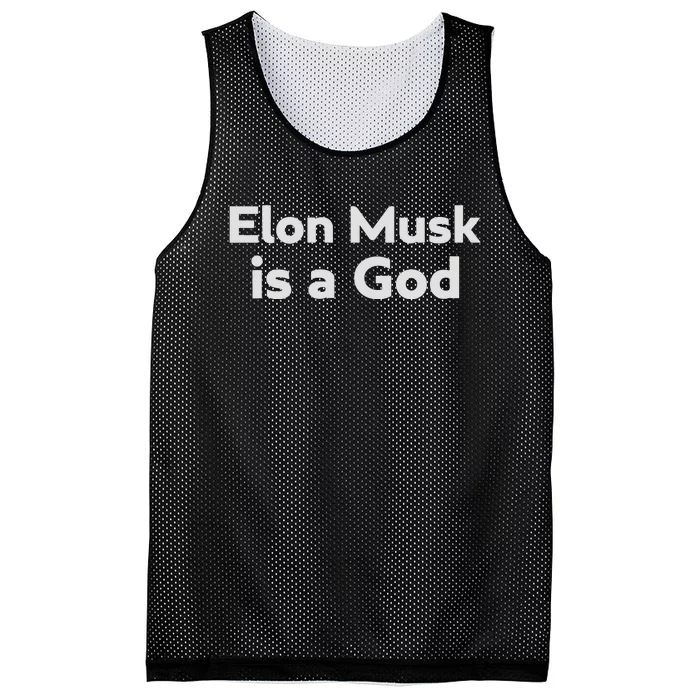 Biden Elon Musk Is A God Mesh Reversible Basketball Jersey Tank