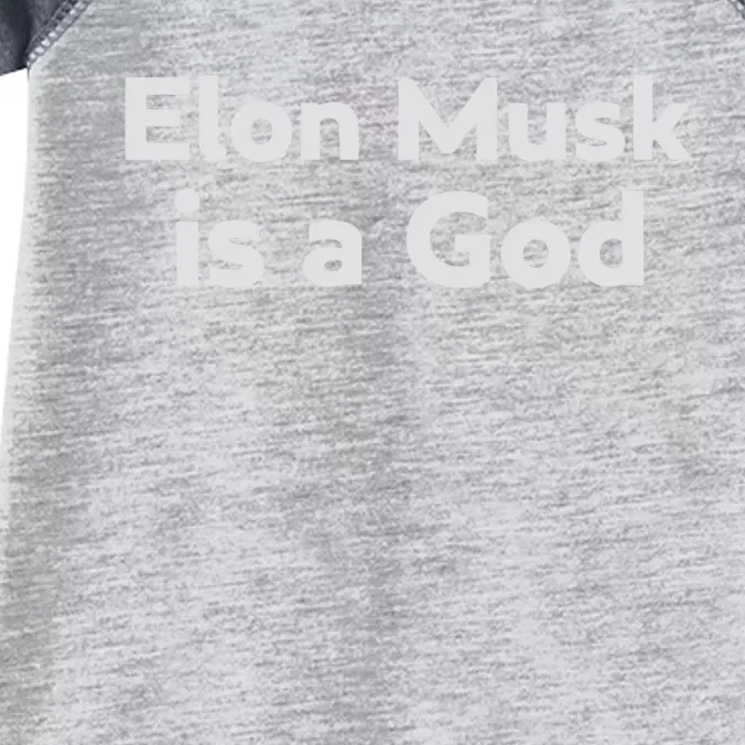 Biden Elon Musk Is A God Infant Baby Jersey Bodysuit