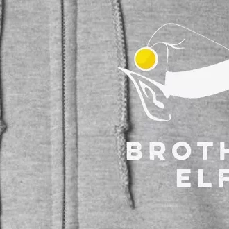 Brother Elf Matching Family Jammies For Christmas Day Full Zip Hoodie