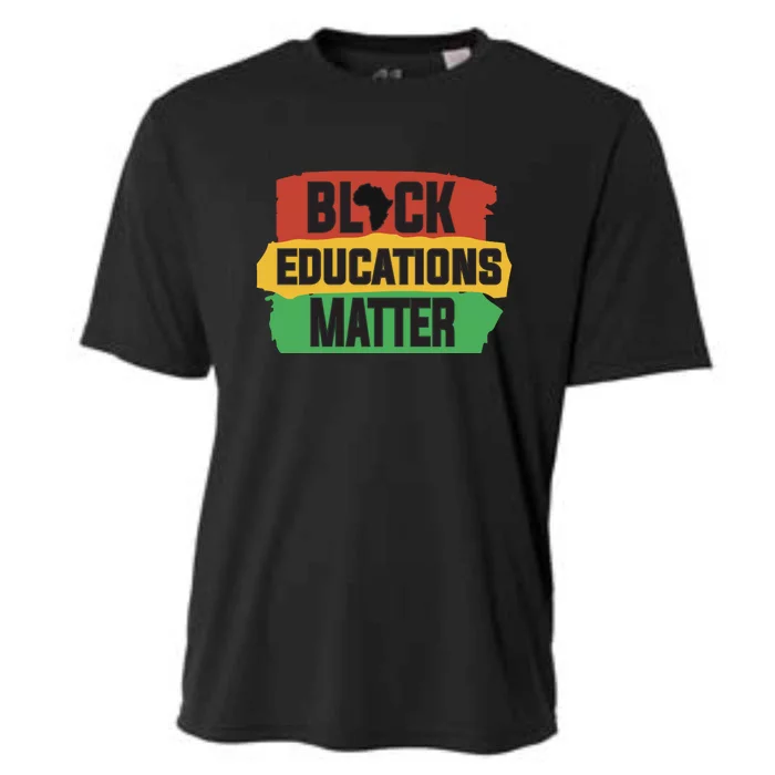 Black Educators Matter Teacher Black History Month Cooling Performance Crew T-Shirt