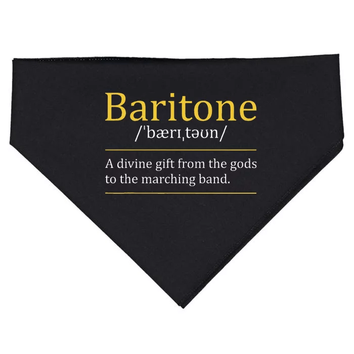 Baritone Euphonium Marching Bandmaster Music Enthusiast USA-Made Doggie Bandana