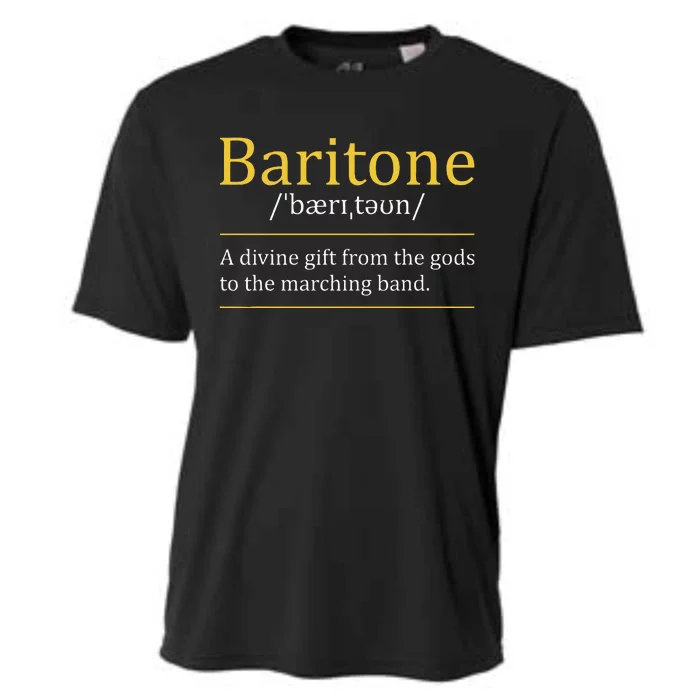 Baritone Euphonium Marching Bandmaster Music Enthusiast Cooling Performance Crew T-Shirt