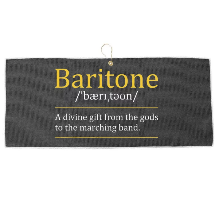 Baritone Euphonium Marching Bandmaster Music Enthusiast Large Microfiber Waffle Golf Towel