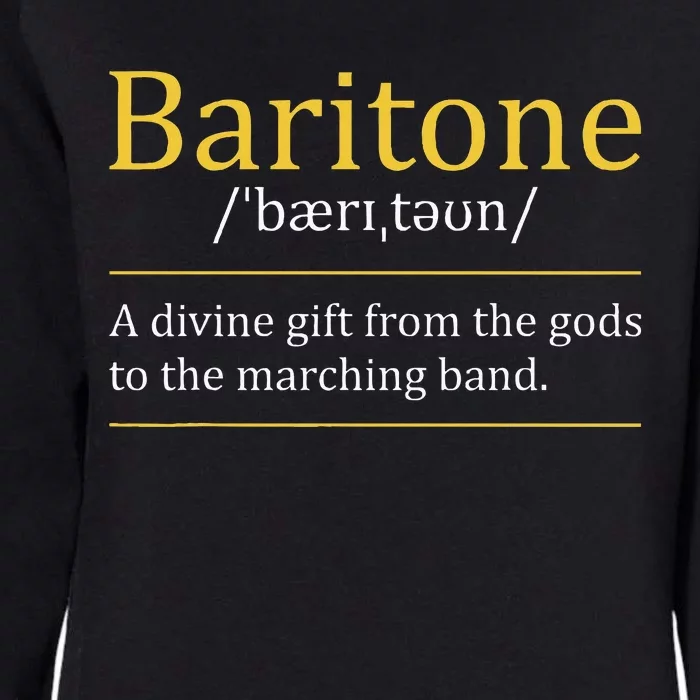 Baritone Euphonium Marching Bandmaster Music Enthusiast Womens California Wash Sweatshirt