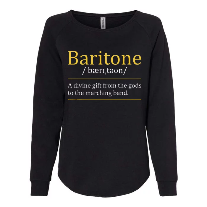 Baritone Euphonium Marching Bandmaster Music Enthusiast Womens California Wash Sweatshirt