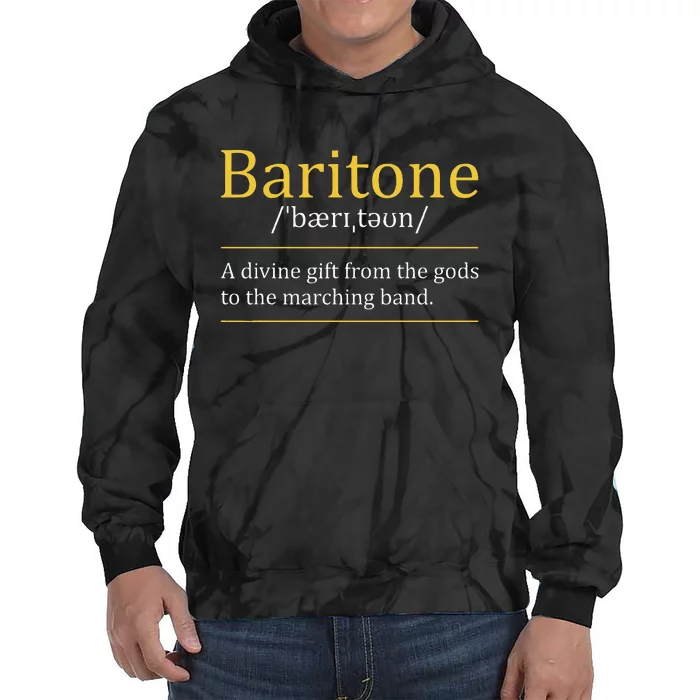 Baritone Euphonium Marching Bandmaster Music Enthusiast Tie Dye Hoodie