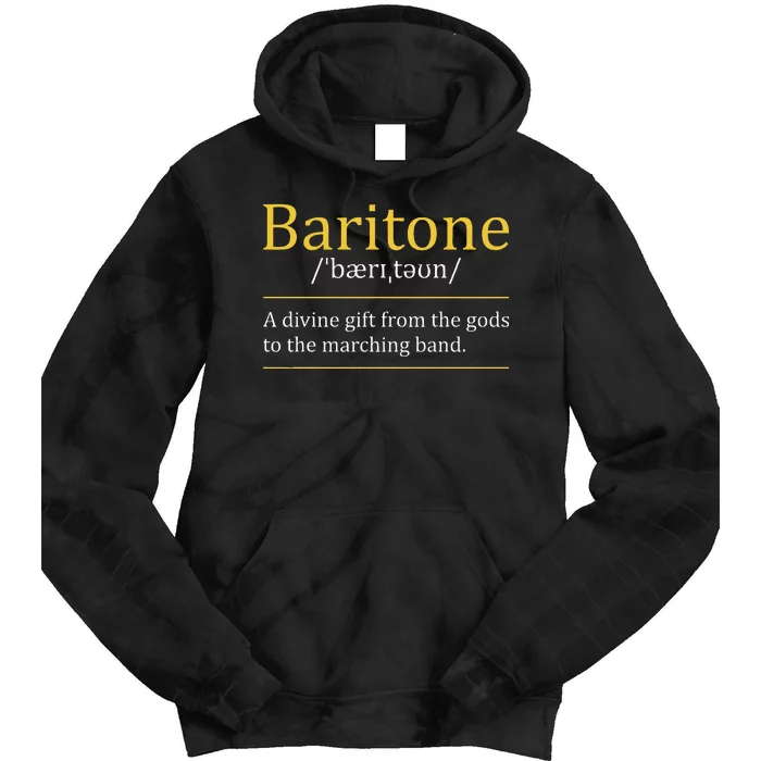 Baritone Euphonium Marching Bandmaster Music Enthusiast Tie Dye Hoodie