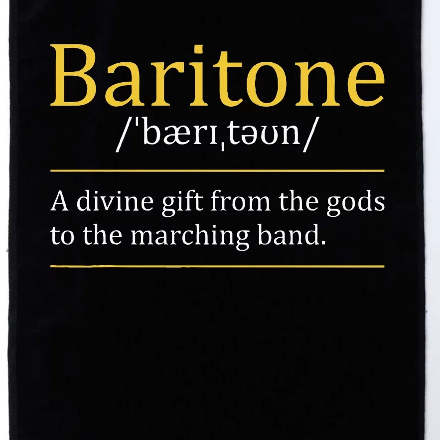 Baritone Euphonium Marching Bandmaster Music Enthusiast Platinum Collection Golf Towel