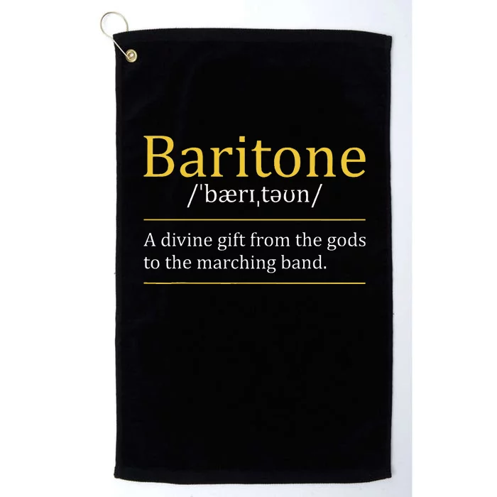 Baritone Euphonium Marching Bandmaster Music Enthusiast Platinum Collection Golf Towel