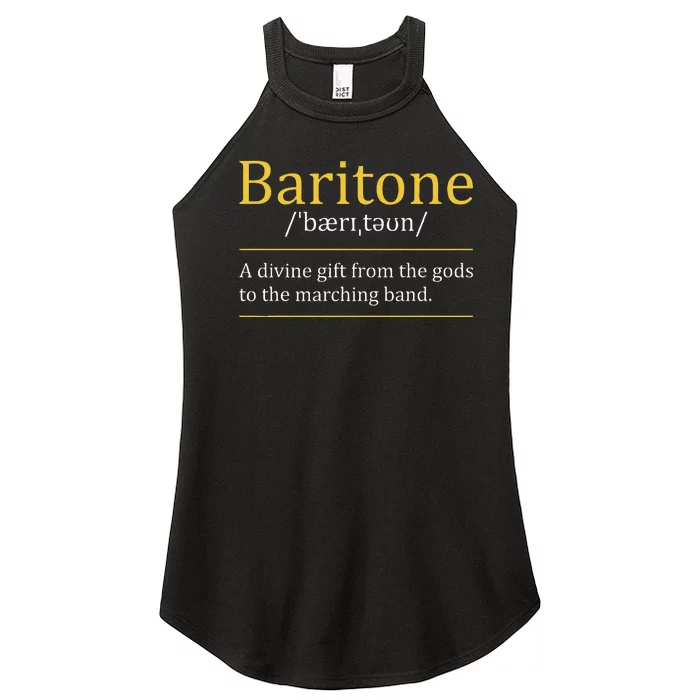 Baritone Euphonium Marching Bandmaster Music Enthusiast Women’s Perfect Tri Rocker Tank