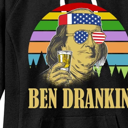 Ben Drankin 4th of July Women's Fleece Hoodie