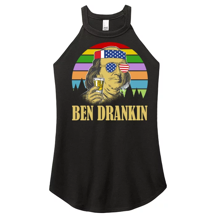 Ben Drankin 4th of July Women’s Perfect Tri Rocker Tank