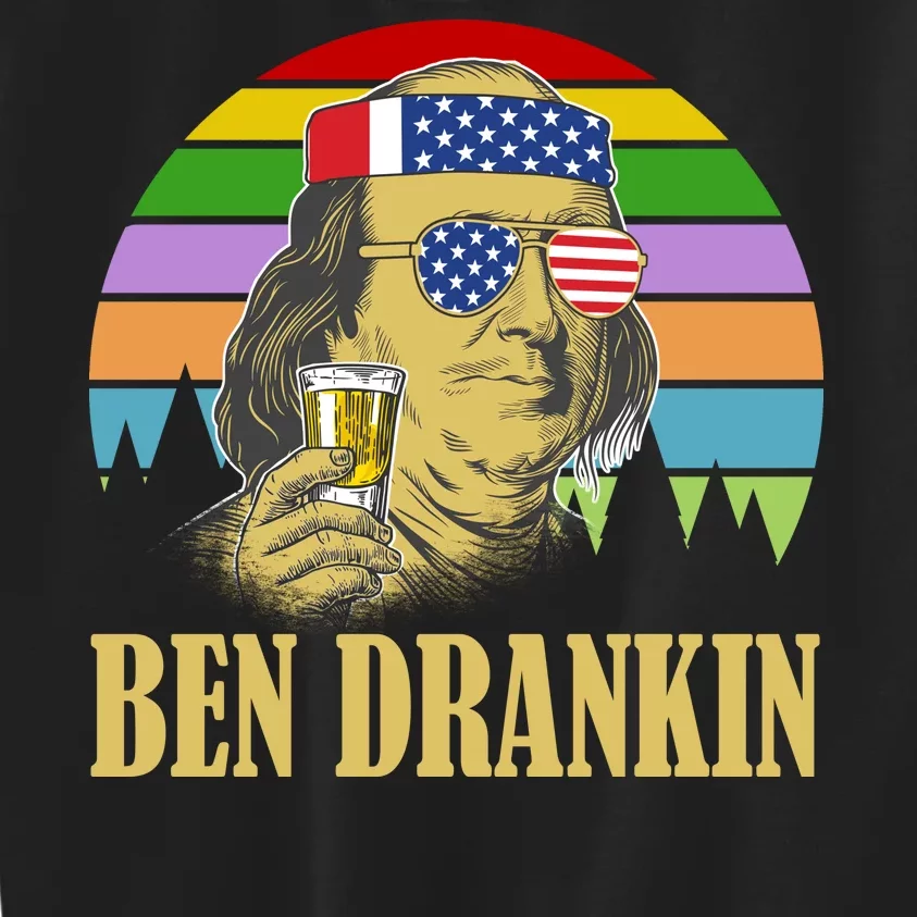 Ben Drankin 4th of July Kids Sweatshirt