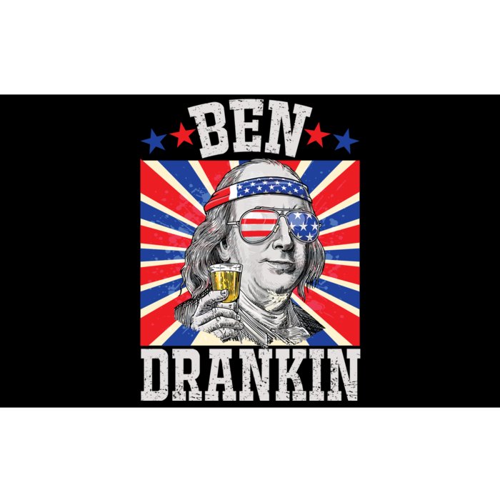 Ben Drankin 4th Of July Patriotic America Bumper Sticker