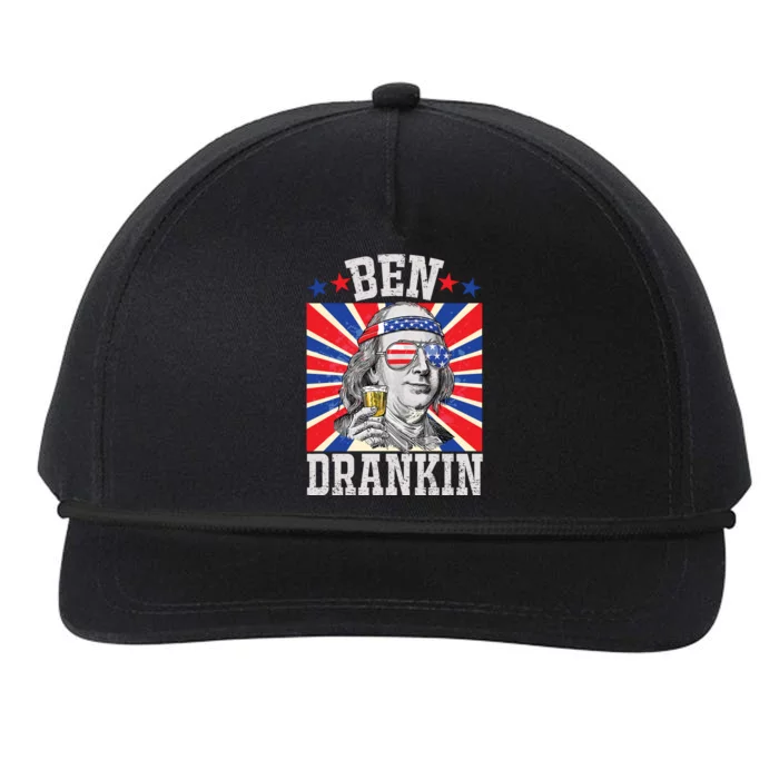 Ben Drankin 4th Of July Patriotic America Snapback Five-Panel Rope Hat