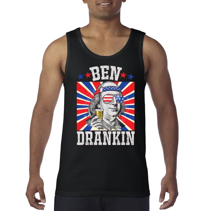 Ben Drankin 4th Of July Patriotic America Tank Top