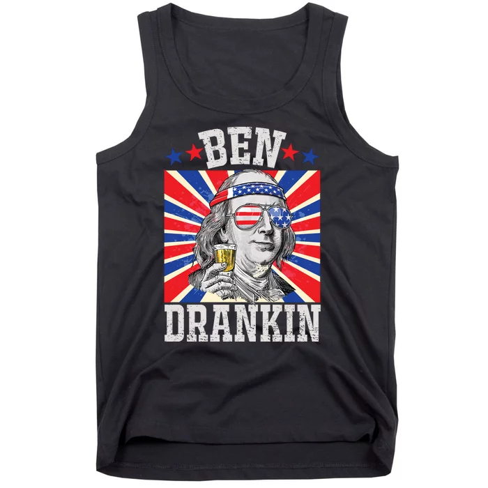 Ben Drankin 4th Of July Patriotic America Tank Top