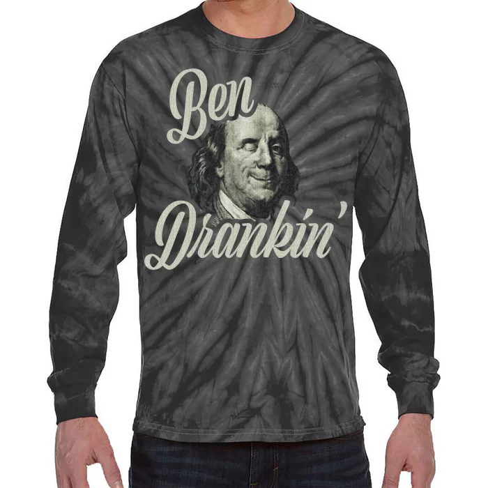 Ben Drankin Benjamin Franklin Tie-Dye Long Sleeve Shirt