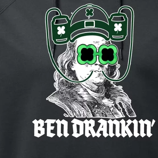 Ben Drankin Benjamin Franklin St Patricks Day Performance Fleece Hoodie