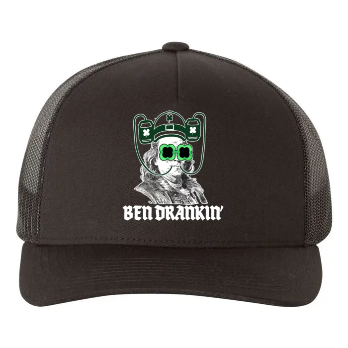 Ben Drankin Benjamin Franklin St Patricks Day Yupoong Adult 5-Panel Trucker Hat