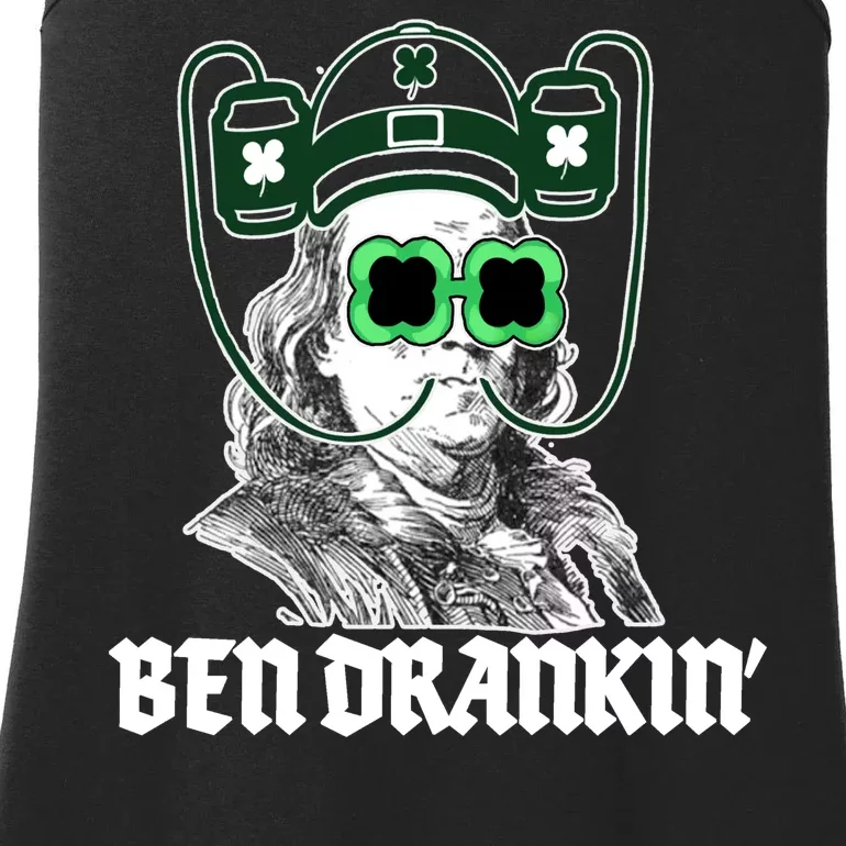 Ben Drankin Benjamin Franklin St Patricks Day Ladies Essential Tank