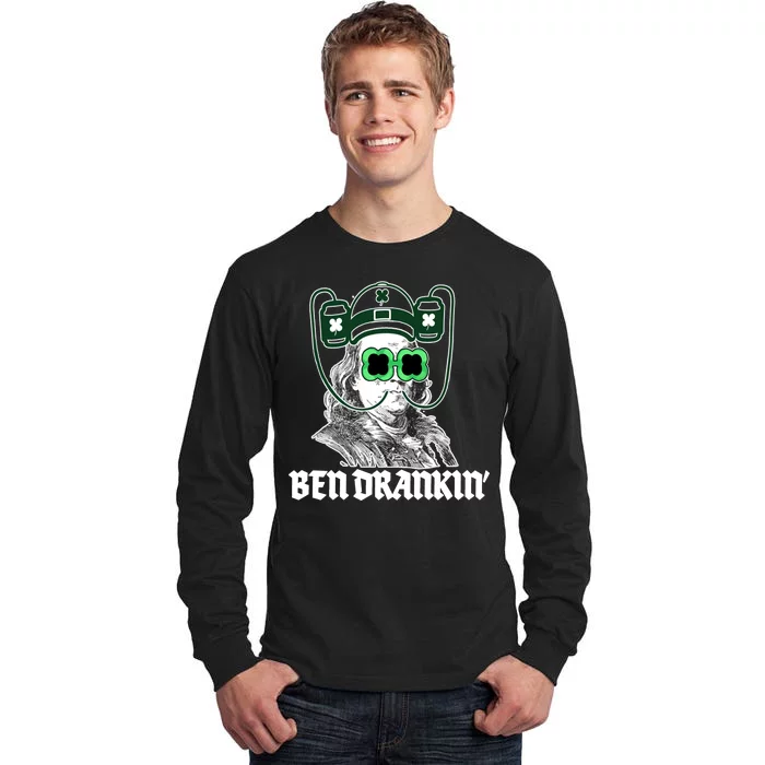 Ben Drankin Benjamin Franklin St Patricks Day Tall Long Sleeve T-Shirt