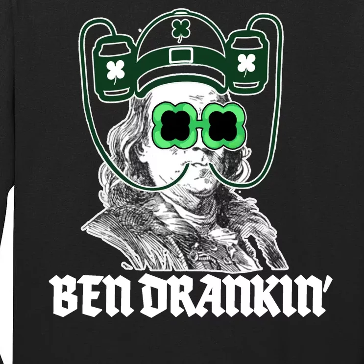 Ben Drankin Benjamin Franklin St Patricks Day Tall Long Sleeve T-Shirt