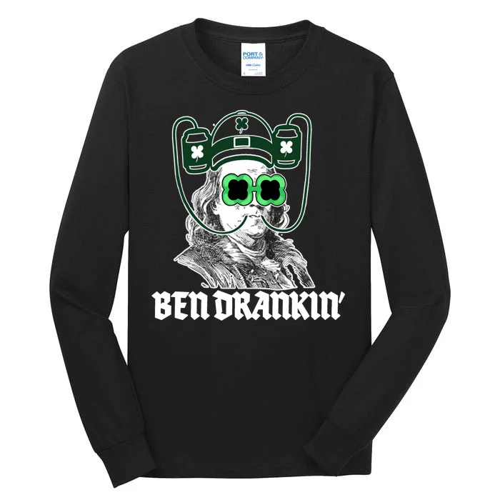 Ben Drankin Benjamin Franklin St Patricks Day Tall Long Sleeve T-Shirt