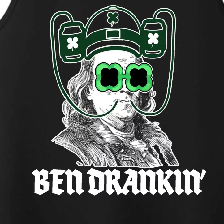 Ben Drankin Benjamin Franklin St Patricks Day Performance Tank