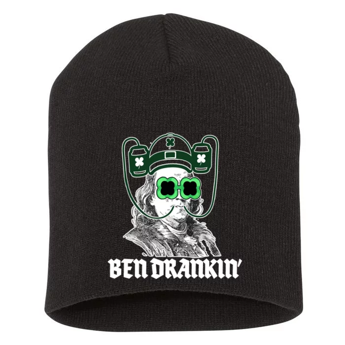 Ben Drankin Benjamin Franklin St Patricks Day Short Acrylic Beanie