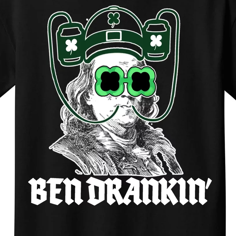 Ben Drankin Benjamin Franklin St Patricks Day Kids T-Shirt