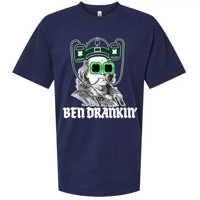 Ben Drankin Benjamin Franklin St Patricks Day Sueded Cloud Jersey T-Shirt