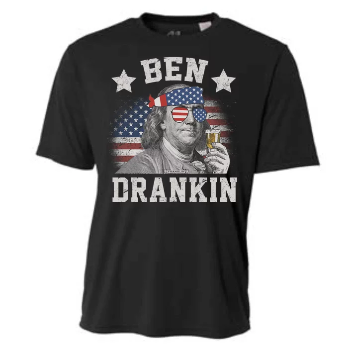 Ben Drankin Party Vintage USA Cooling Performance Crew T-Shirt