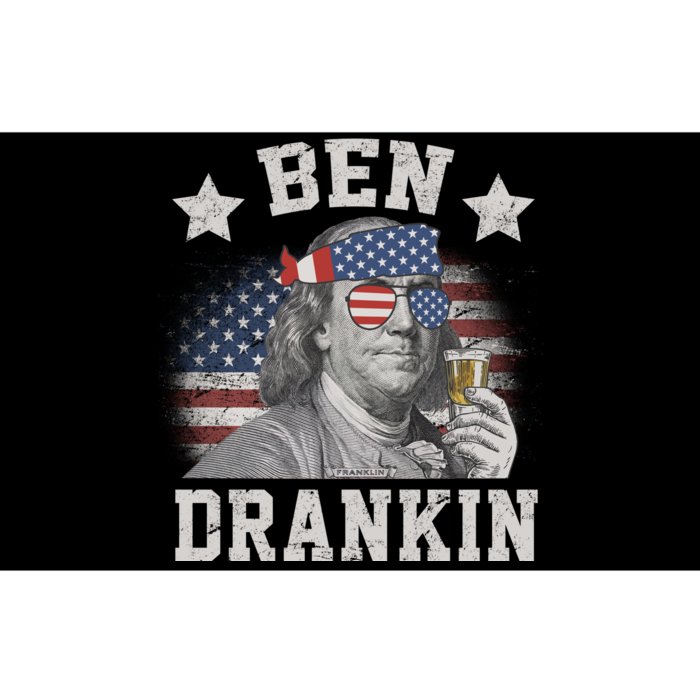 Ben Drankin Party Vintage USA Bumper Sticker