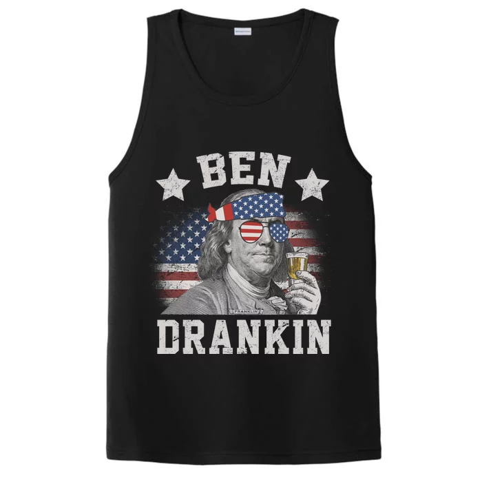 Ben Drankin Party Vintage USA Performance Tank