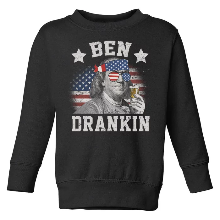 Ben Drankin Party Vintage USA Toddler Sweatshirt