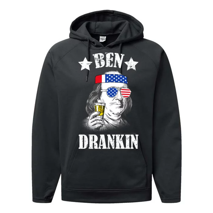 Ben Drankin USA Patriotic Performance Fleece Hoodie