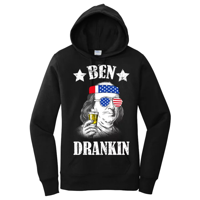 Ben Drankin USA Patriotic Women's Pullover Hoodie