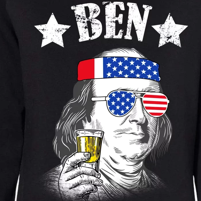 Ben Drankin USA Patriotic Womens California Wash Sweatshirt