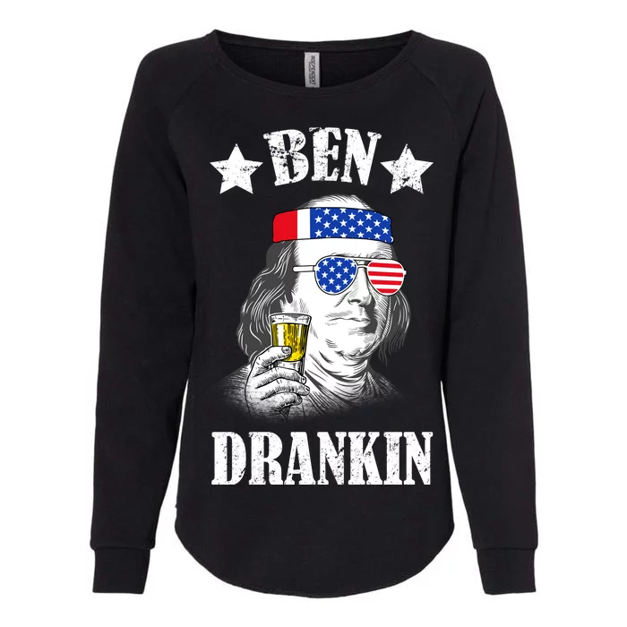 Ben Drankin USA Patriotic Womens California Wash Sweatshirt