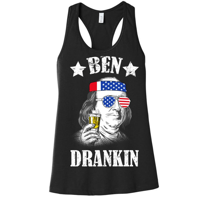 Ben Drankin USA Patriotic Women's Racerback Tank