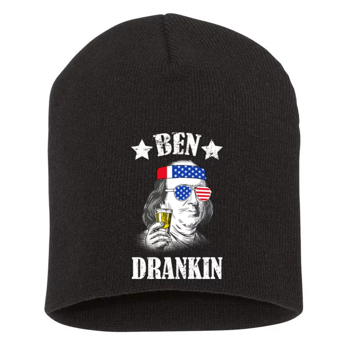 Ben Drankin USA Patriotic Short Acrylic Beanie