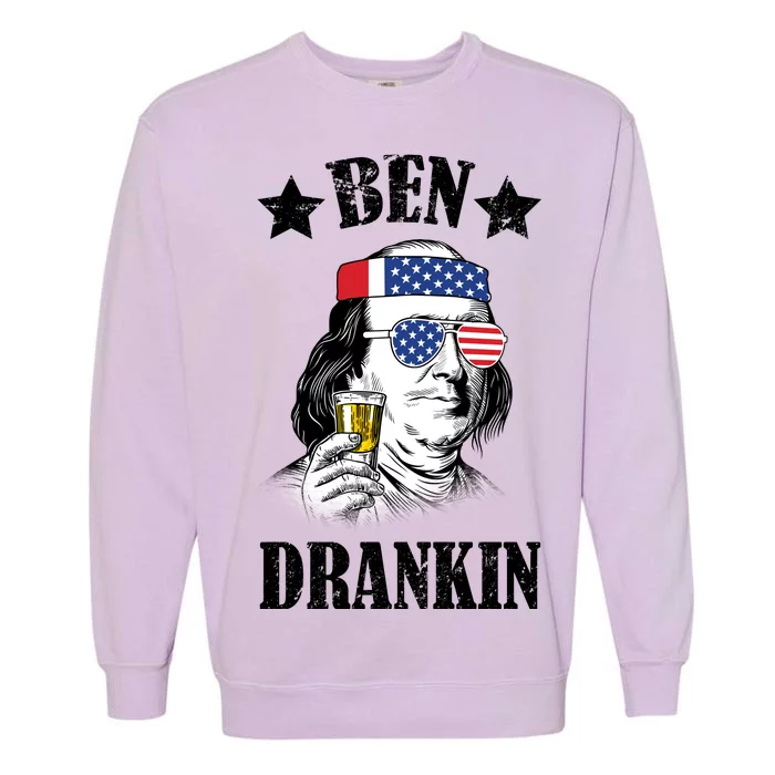 Ben Drankin USA Patriotic Garment-Dyed Sweatshirt