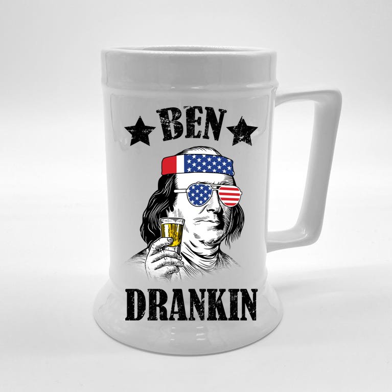 Ben Drankin USA Patriotic Beer Stein